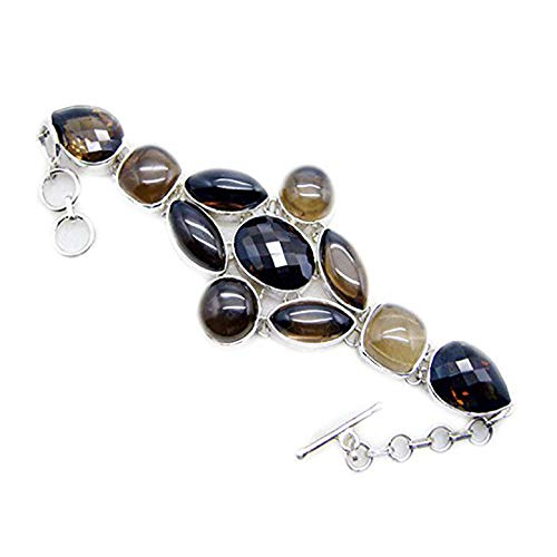 Quartz fumé bracelet argent sterling résout le manque d'éclat de vos bijoux