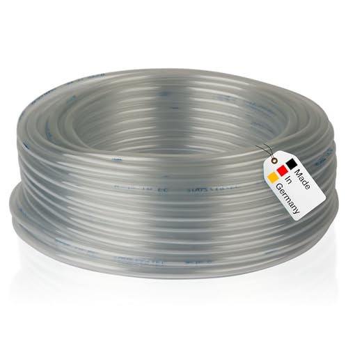 Tuyau d'air en PVC de 25 m 4 mm à l'intérieur, 6 mm à l'extérieur, transparent, tuyau...