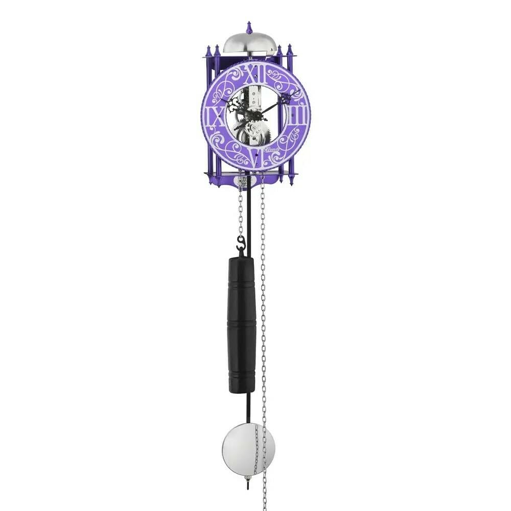 Horloge murale squelette Hermle fer forgé pour habiller un mur vide