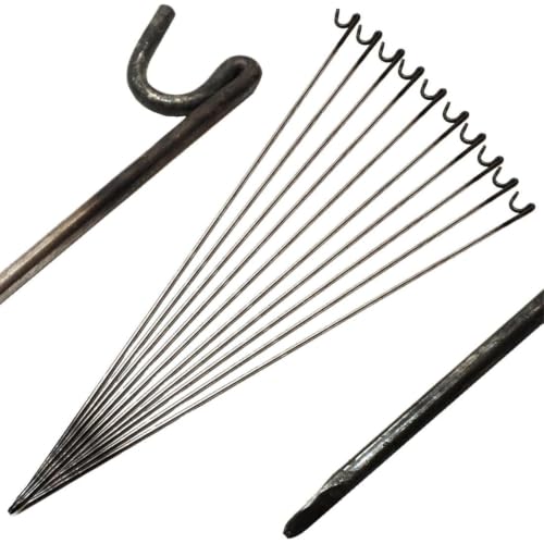 Oypla Steel Barrier Fencing Pins 10mm x 1150mm Pack Of 10