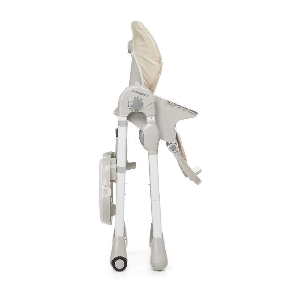 Foppapedretti Seggiolone Meeting, bambini da 6 mesi a 3 anni (fino a 15 Kg), Seduta/Poggiapiedi/Schienale Regolabili, Cesto Porta Oggetti, Stabile e Confortevole, con Imbottitura Lavabile, Augh