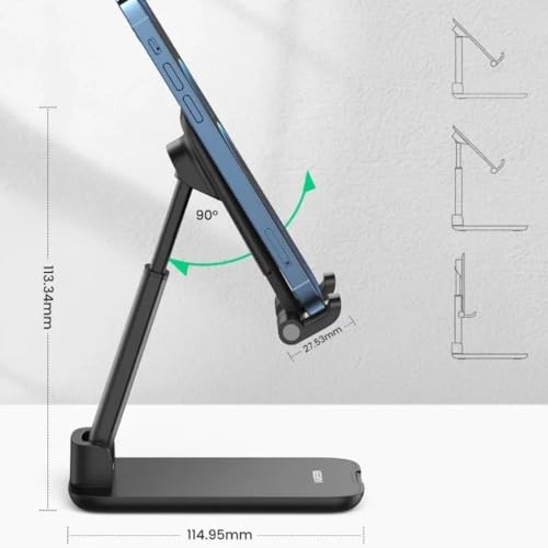 Suporte Metal De Mesa Compatível com iPad iPhone Celular Rock Ajustável