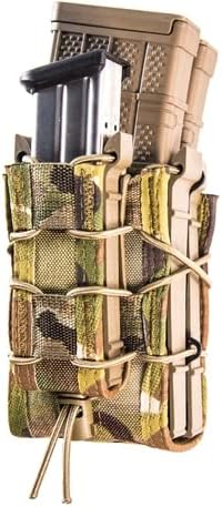 High Speed Gear | X2RP Magazine Taco Pouch| MOLLE Compatible Backing | Holds 2 Rifle Magazines and 1 Pistol Magazine