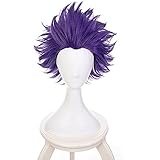 KAPVXRKI Boku No Hero Academia Shinsou Hitoshi Shinso Cosplay Wig My Hero Academia Heat Resistant Synthetic Wigs for Halloween Costume Party Role Play+Wig Cap