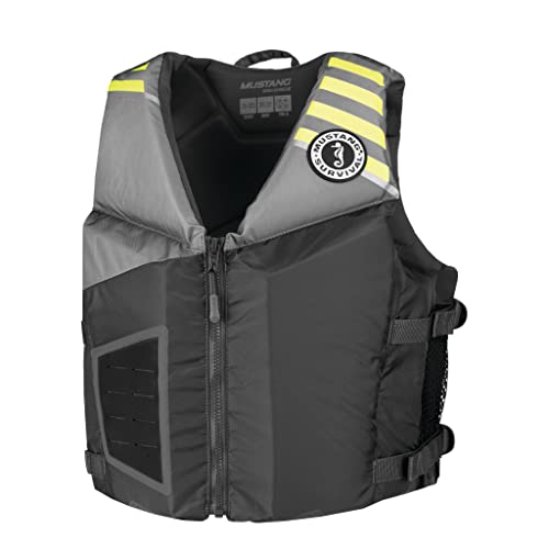 Affordable Mustang Survival - Rev Young Adult Foam Vest - Gray- Fluorescent Yellow Green, Young Adul...