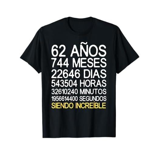 62 Años Cumpleaños Hombre Mujer Regalo Divertido 62 Años Camiseta