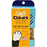 Soft Claws Nail Caps for Dogs with Non-Slip Design Made in USA - 40 Dog Nail Covers for Long-Lasting Protection of Floors and Furniture - Gold, XX-Large