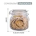 Cookie Jar - Glass Canister for the Kitchen by PureLife - Durable Airtight Lids & Resistant Storage Jar - Perfect for Keeping your Food Fresh & Organized in the Pantry - 1 Pc of 25oz
