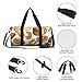Bakery Bread Cake Pattern Travel Duffel Bag Large Weekender Overnight Bag Fashion Sports Gym Bags