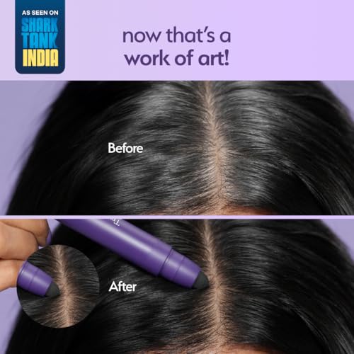 Image of TRUTH & HAIR I Tint With You Hair Mascara - Brown (3.8 g) | The DIY Grey Root Touch Up | Instant Colour Stick | 24HR Grey Coverage | No Ammonia | No Peroxide | Infused with Mineral Iron Oxide & Aloe Vera for Scalp Hydration | Cruelty-Free Crayon Formulation
