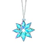 V Klasse Zubehör Autospiegel Anhänger Kristall Auto Rückspiegel Anhänger Hängende Dekorationen Ornament Kristall Schneeflocke Auto Rückspiegel Mini Boxhandschuhe Fürs Auto