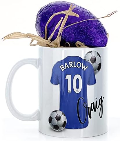 Personalised Mug and Milk Chocolate Easter Egg Gift Set, Custom Name (11oz) Happy Birthday Mug with Mother and Baby Highland Cow and Calf Design Print