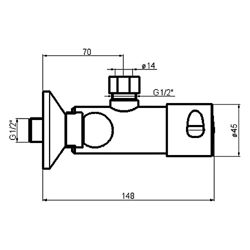 2x Duscharmatur Zeitgesteuert Selbstschluss für Kalt- Warmwasser/ Gewerbearmatur-4