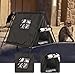 Bothyi Cat Tent House Stray Cats Shelter Door Curtain Hideaway Kitten Tent Cave Cat Bed for Porch Balcony Room Garden, Black L