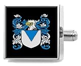 Select Gifts Palmer England Family Crest Surname Coat Of Arms Cufflinks Personalised Case