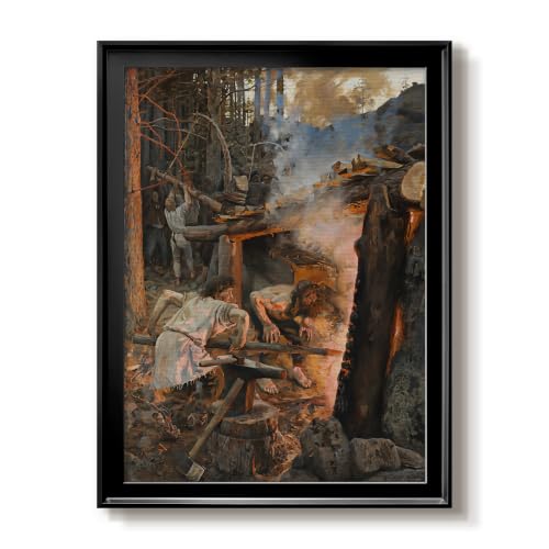 Akseli Gallen-Kallela | Forging Of Sampo | Black Framed Hangings | GAL101