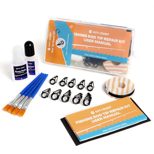 Image of Fishing Rod Tip Repair Kit with Glue /Supplies /Step-by-Step Instructions