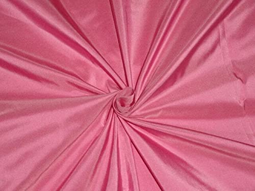 Tissu taffetas 100 % pure soie rose cochon au mètre pour styliste couture