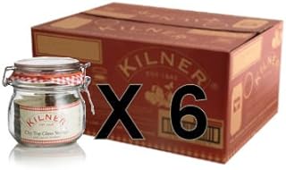 Set of 6 Kilner 0.5L Clip Top Preserve Preserving Jam Pickle Glass Storage Jar