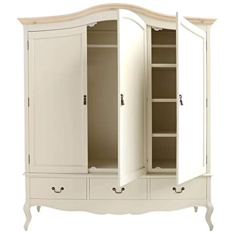 Juliette Shabby Chic Champagne Triple Wardrobe Cover