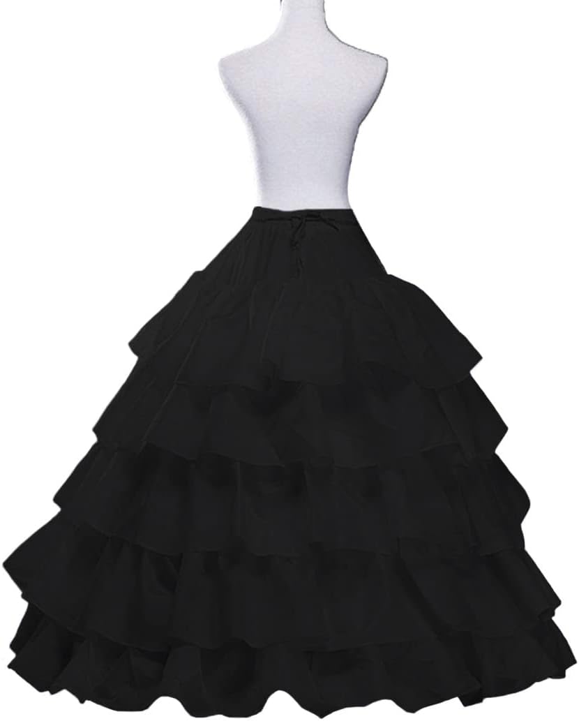 Petticoats for Women Crinoline Underskirt Slips, 5 Ruffles Wedding Underskirt for Women - Image 5
