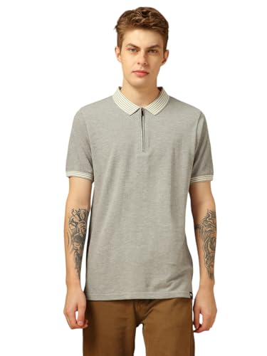 Image of Dennis Lingo Men Regular Fit Cotton Half Sleeves Solid T-Shirts