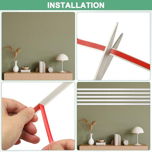 Moldura de acero inoxidable autoadhesiva plateada para chimeneas y techos 5