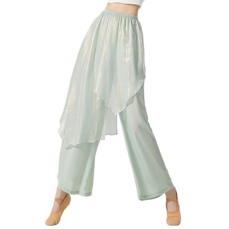 Trajes de baile para mujer faldas que fluyen pantalones anchos