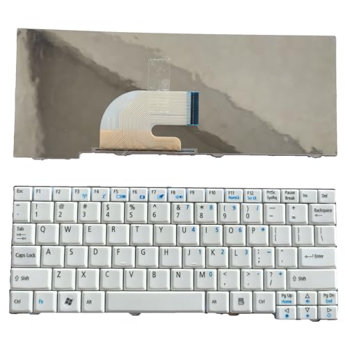 Eobruweo �m�[�g�p�\�R�������p�L�[�{�[�h US Acer Aspire one A110 A150 D150 D250 ZA8 ZG8 ZG5 KAV10 KAV60�p �t���[���Ȃ� �g���b�N�|�C���g�Ȃ� �o�b�N���C�g�Ȃ� �z���C�g