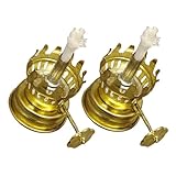 Mèches de lampe à huile rondes - adaptées aux personnes qui aiment les lampes à huile vintage ou les lampes à pétrole, permettent à votre lampe de vous servir plus longtemps, noyau de lampe à huile