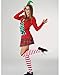 SATINIOR 4 Pair Red and White Striped Knee High Socks Tube Long Clown Socks Thigh High Stockings for Women Halloween(Medium)