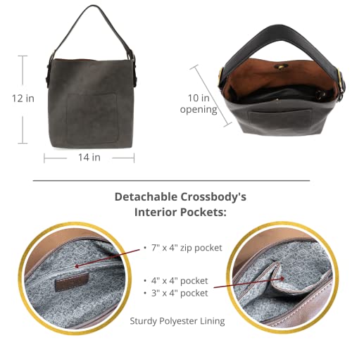 Image of Joy Susan Womens Faux Leather: Hobo 2-in-1 Handbag