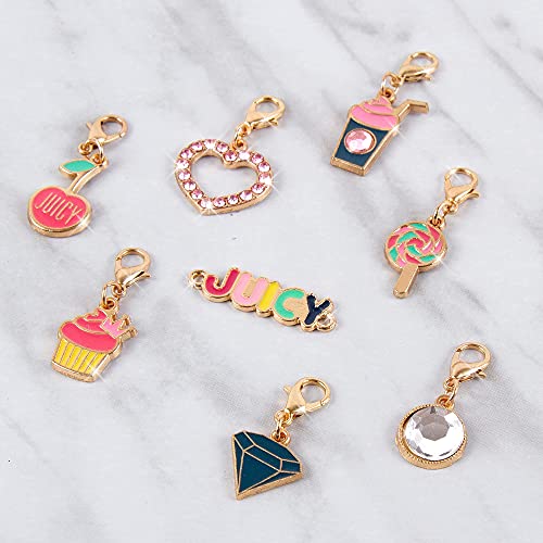Make It Real - Juicy Couture Pink And Precious Bracelets - Diy Charm Bracelet Making Kit - Friendship Bracelet Kit With Charms, Beads & Cords - Arts & Crafts Bead Kit For Girls - Makes 8 Bracelets #TOP7