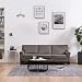 3-osobowa sofa, taupe, tapicerowana tkaniną