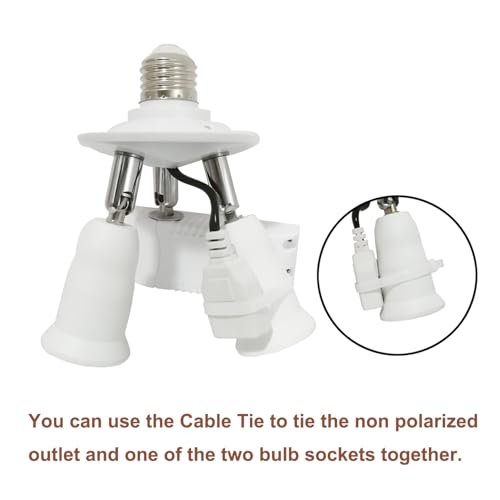 Radar Motion Activated Light Sockets,2 in 1 E26/E27 Dual Light Bulb Socket,Dusk to Dawn Sensor Bulb Adapter Outdoor Indoor for Porch,Garage,Basement(2 Pack)