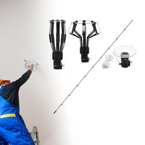 Fenteer Trocador de lâmpada para tetos altos, ferramenta de troca de lâmpada, poste de extensão fáci