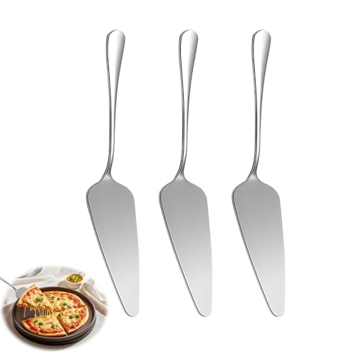 3 Pièces Pelle à Gâteau, Pelles à Tarte en Acier Inoxydable Spatules à Gâteau Serveur à Pizza Couteau à Tarte Couteau à Gâteaux pour Le Mariage...