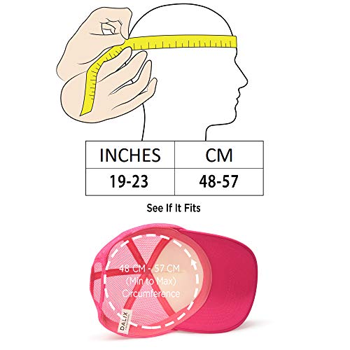 Dalix Trucker Cap Neon Pink Girls Hat For Youth Baseball Caps #TOP5