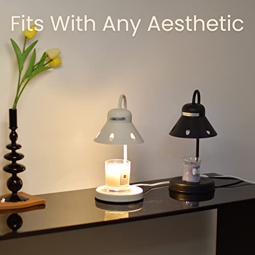 Makytwow Candle Lamp Warmer, Gift For Her With Candle Warmer Light, Dimmer&Timer Compatible With Yankee Candle Large Jar Candle, Stylish Home Decor,2 Bulbs,Black #TOP5