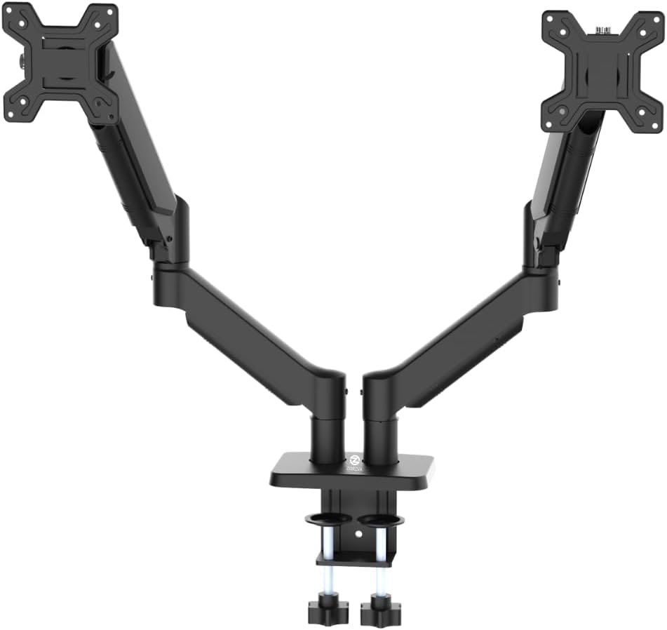 Dual Monitor Arm Full Motion Gas...