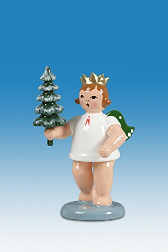 Ange de Noël en bois Rudolphs Schatzkiste figurine Avent miniature 6 cm tradition