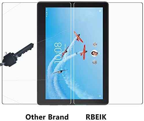 Lenovo Tab E10 Screen Protector Glass, RBEIK 9H Hardness Tempered Glass Scratch Resistant Bubble Free Anti-Fingerprint Screen Protector Only fit Lenovo Tab E10 Tablet