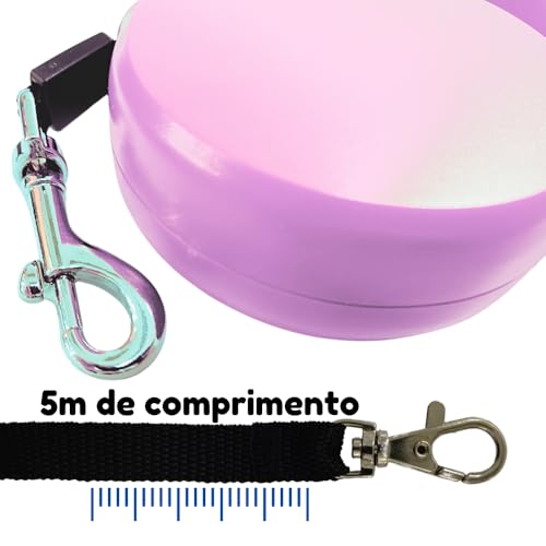 Chalesco Guia Retrátil Rosa 20 kg