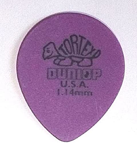Médiators Tortex Teardrop violet 1.14 mm en sachet de 72 pièces pour guitare