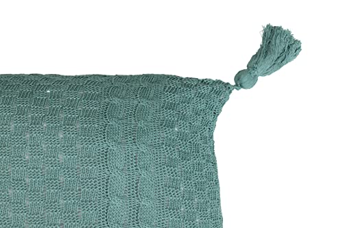 Coussin vert clair 50x50 cm haut de gamme aux finitions soignees - 3