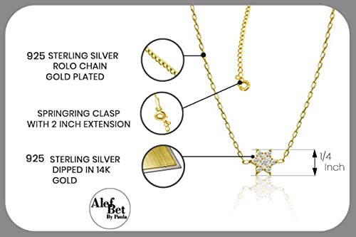 Jewish Star Of David Dainty Yellow Gold Vermeil Bracelet For Girls And Women #TOP4