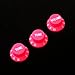 Strat style Guitar Control knobs Set (2 Tones, 1 Volume),Pink