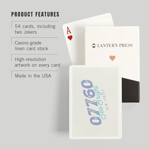 Baraja de cartas Sea Bright, 52 cartas tamaño póker miniatura 3