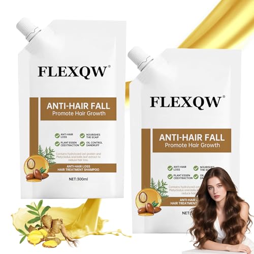 2 PCS Anti Hair Loss Shampoo, Promote Hair Growth and Thickening & Strengthening Shampoo with Various Plant Extracts for Thinning Hair Women（300ml）