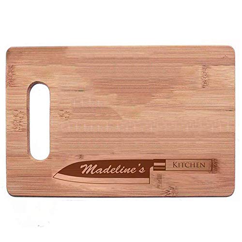Custom Personalized Laser Engraved Bamboo Cutting Board for kitchen Gift For Him For Her Wedding Housewarming Anniversary Birthday gifts For Husband For Wife For Couples